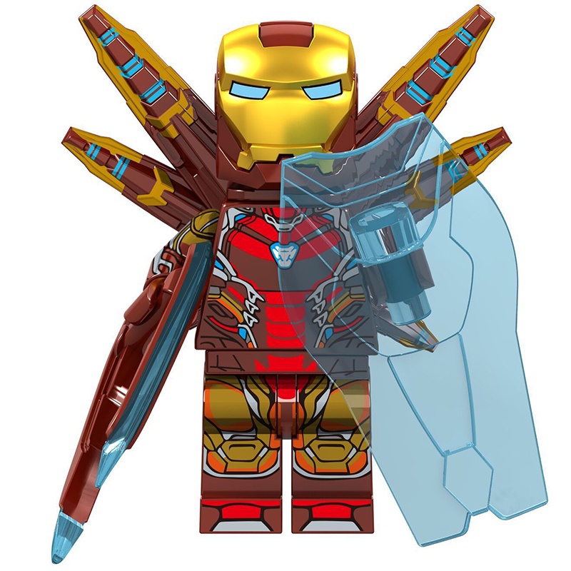 Fulian 4 Iron Man MK85 ใหม ่ หมวกกันน ็ อค Octopus Cannon MOC ประกอบอาคารบล ็ อก Minifigure ของเล ่ น V004 เข ้ ากันได ้ กับ Lego