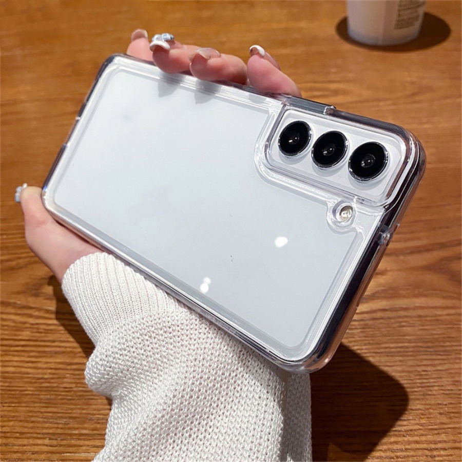 เคสโทรศัพท์ใสสำหรับ Samsung A56 A36 A16 A06 A26 A55 A35 A25 A05S A15 A22 A35 A05 S25 S24 S23 Ultra เคสโทรศัพท์กันกระแทก