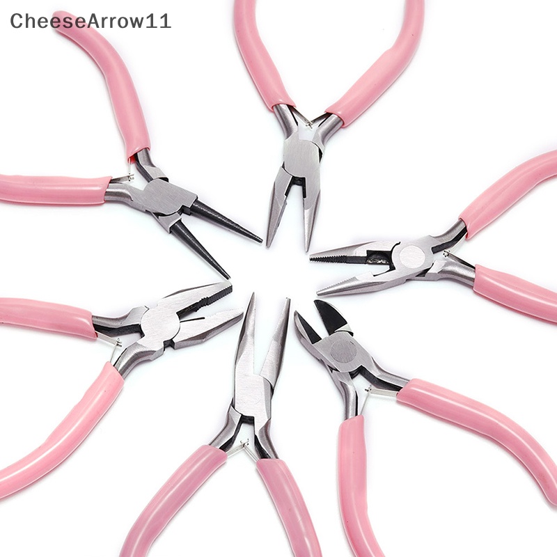 CHE คีมเส้นทแยงมุมรอบ Bent จมูก Handcraft Beading ฉนวนคีมตัดสําหรับเครื่องประดับทําเครื่องมือ TH