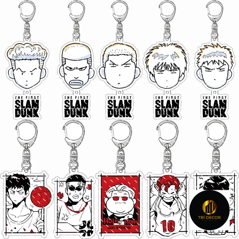 Slam Dunk พวงกุญแจ Man Sakuragi Hanamichi Rukawa Kaede Porte Clef กระเป๋าเป้สะพายหลังอุปกรณ์ตกแต่ง