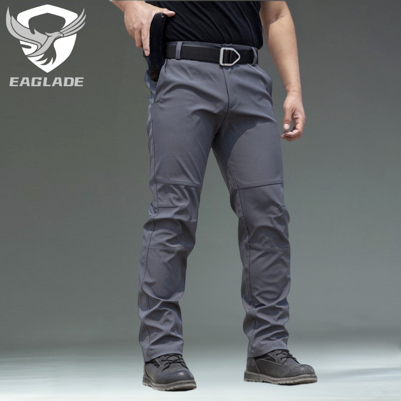 Eaglade กางเกงคาร์โก้ยุทธวิธี สําหรับผู้ชาย JJ020 สีเทา ยืดหยุ่น กันน้ํา