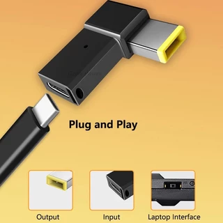 100W USB TypeC To Dc Power Jack Connector USB C To Universal Laptop Power Adapterปลั๊กแปลงสำหรับcomputer Noteboobkทุกรุน