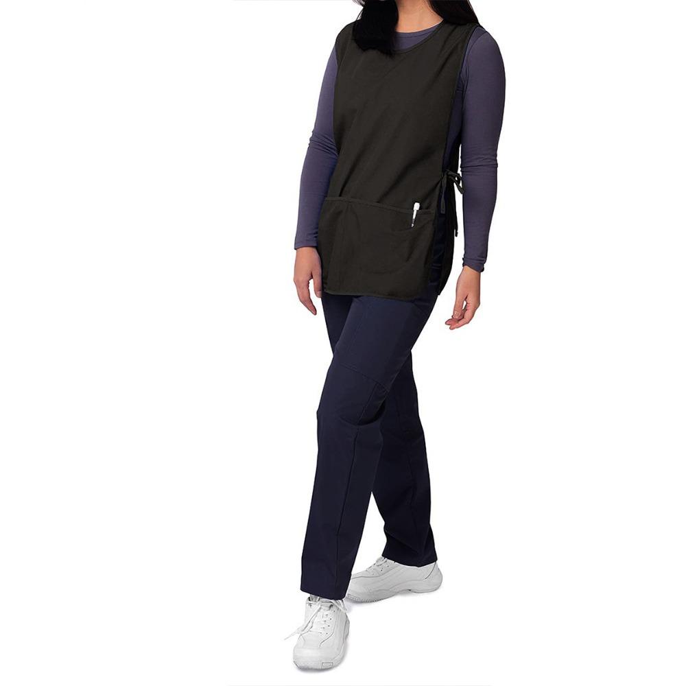 เสื้อคลุมทําผม พี่ชาย เสื้อกั๊กช่างทําผมกันน้ําซักได้พร้อมเสื้อกั๊กสีดํากระเป๋าผ้ากันเปื้อน - รูปที่ 6