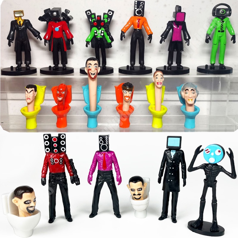 โมเดลฟิกเกอร์ Skibidi Toilet Action Figure Skibidi ของเล่นสําหรับเด็ก
