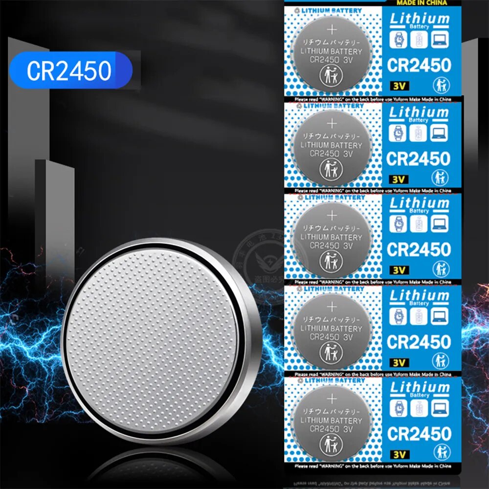 3V CR2450 Button Batteries CR 2450 5029LC LM2450 DL2450 CR2450N BR2450 600mAh Lithium Cell Coin Watc
