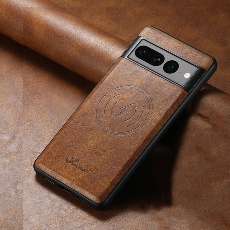 หรูหรา Retro หนัง + TPU กรณีด้านหลังสําหรับ Google Pixel 10 8 /8 Pro 8A 9 7a 6a 6 7 Pro ฝาครอบแม่เหล็ก