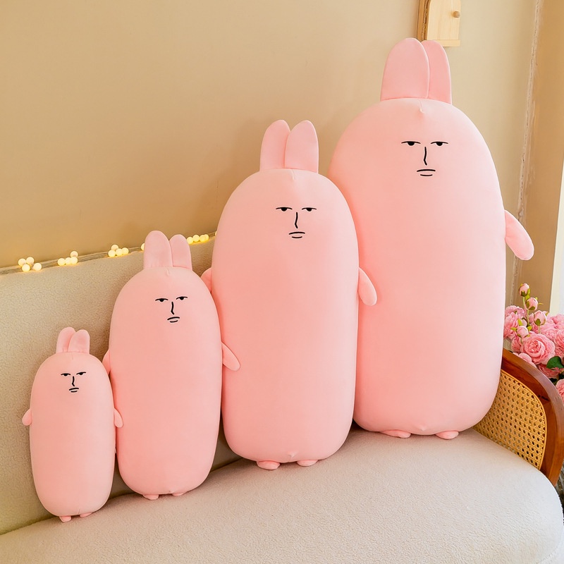 หมอนตุ๊กตากระต่ายน่ารัก สีชมพู สําหรับเด็กผู้หญิง