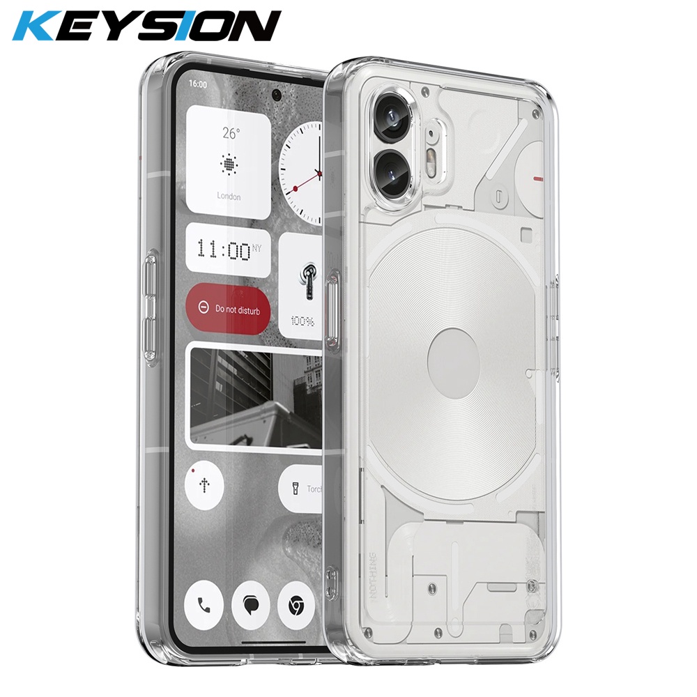 Keysion เคสโทรศัพท์มือถือ ซิลิโคนนิ่ม TPU ใส กันกระแทก สําหรับ Nothing Phone 2 1 Nothing Phone 1 2