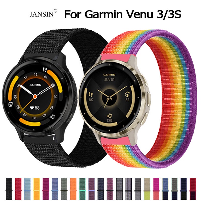 สาย Garmin Venu 3 3S สายนาฬิกา ผ้าไนลอน สำหรับ garmin venu3 3S Smart Watch สมาร์ทวอทช์