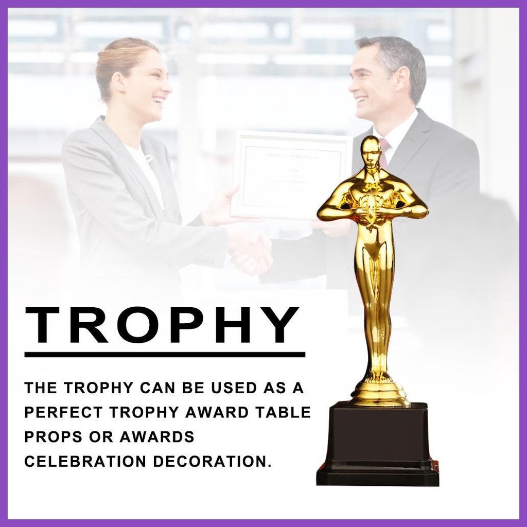 รางวัลทองรางวัล Trophies Gold Oscar Trophy Awards 10.24in / 8.66in / 7.48in Gold Plated Small Gold ร