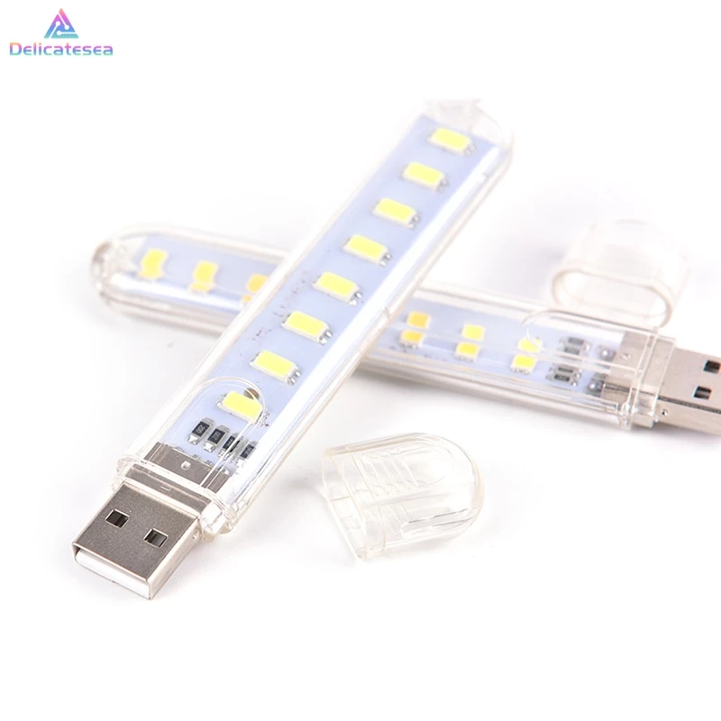 Delicatesea โคมไฟ LED USB 8 ดวง แบบพกพา สำหรับแล็ปท็อปและพีซี thumbnail 4