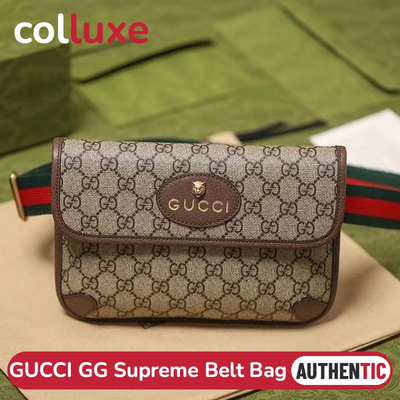 แบรนด์ใหม่และเป็นของแท้/กุชชี่ Gucci Neo Vintage GG Supreme Belt Bag กระเป๋าเข็มขัด
