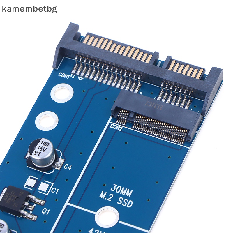 Kamembetbg อะแดปเตอร์การ์ดต่อขยาย NGFF M.2 M2 SATA3 Raiser M.2 เป็น SATA SSD M2 เป็น SATA B Key Suppor 30 42 60 80 มม. TH
