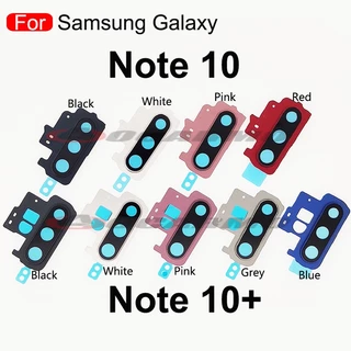 สําหรับ Samsung Galaxy Note 10 Plus Note10 ฝาครอบเลนส์กล้องด้านหลัง พร้อมกรอบ และสติกเกอร์ อะไหล่เปลี่ยน