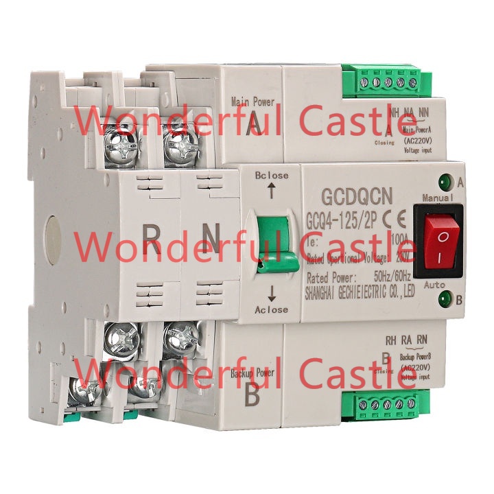 เครื่อง อื่น  เครื่อง MCB type Dual Power Automatic transfer switch 2P 100A ats  Circuit Breaker Electrical circuit brea