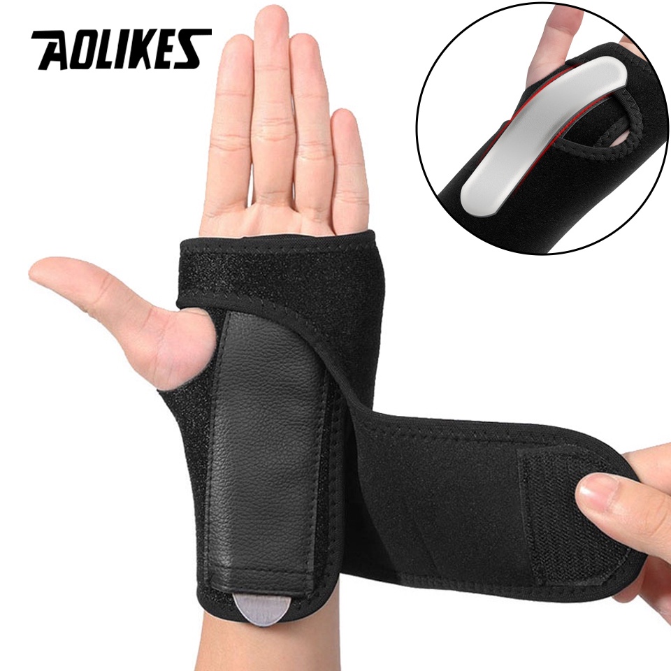 Aolikes สายรัดข้อมือ โลหะ สําหรับเล่นกีฬา 1 ชิ้น