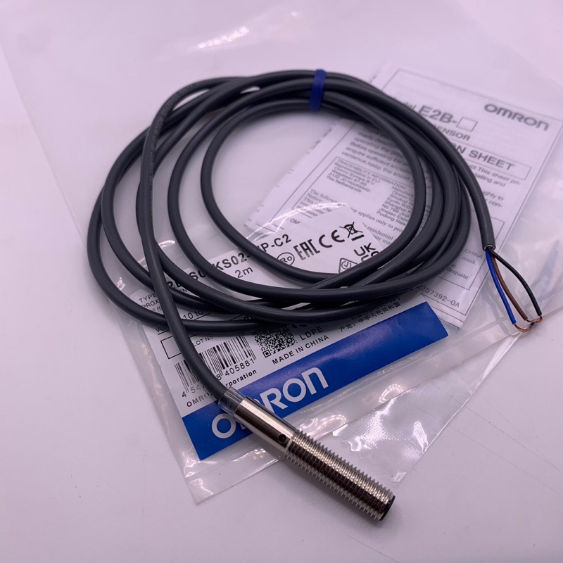 สุดคุ้ม E2B-M12KS04-WP-C2 งานแท้ หัว 12mm จับโลหะ ระยะจับ 4mm 3 สาย NPN NC ไฟ 10 to 30VDC พร้อมส่งใน