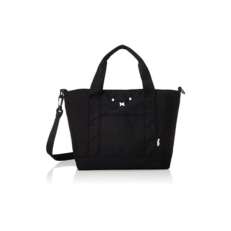 [HAPITAS] 2WAY Tote Bag Horizontal Tote Miffy 6061 Women's B98 Face Black