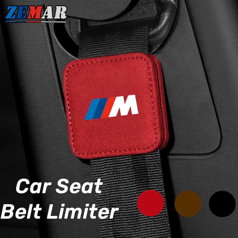 Bmw M Power เข็มขัดนิรภัยรถยนต์ หนังนิ่ม ปรับได้ สําหรับ BMW G20 F10 E46 F30 E39 G30 E60 E90 X1 E84 645ci E63 E36 E30 X3 F25 X3 G01 X1 F48 F32 F34 E92 G22 F44 IX3 I4 IX