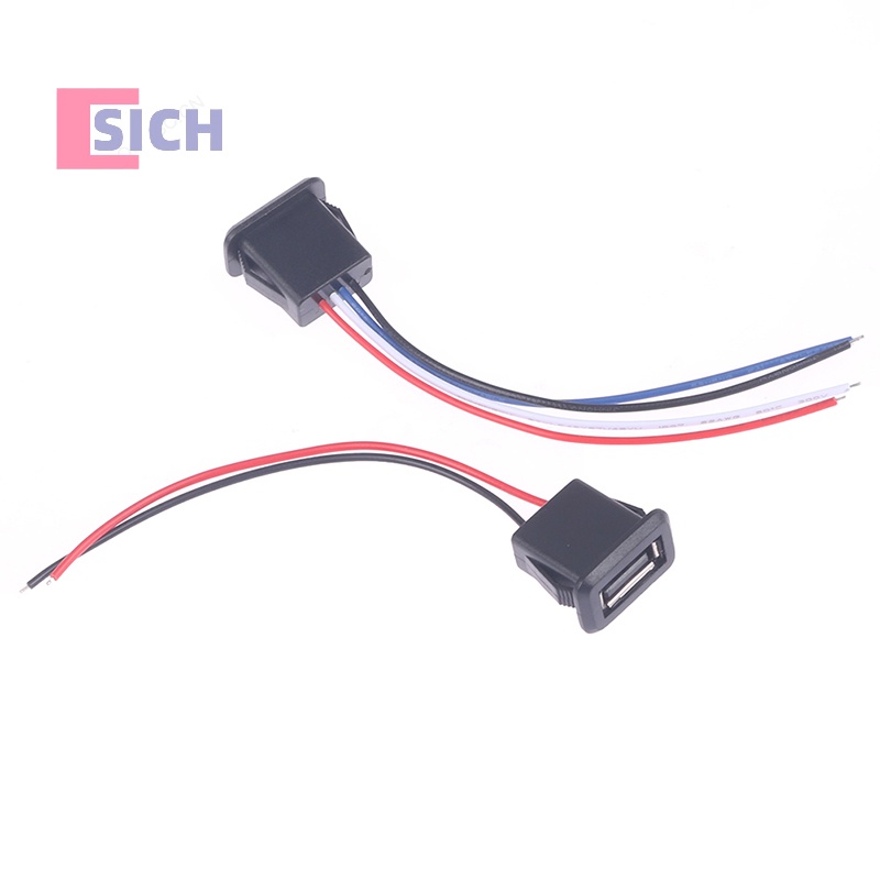 [Sich] ใหม่ พอร์ตชาร์จ USB2.0 ตัวเมีย พร้อมสายเคเบิล USB