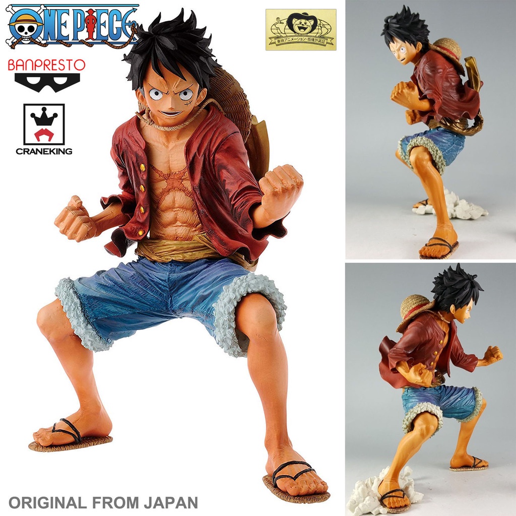 Model Figure งานแท้ แมวทอง BANPRESTO One Piece วันพีซ Monkey D Luffy มังกี้ ดี ลูฟี่ King of artists figure prize lucky