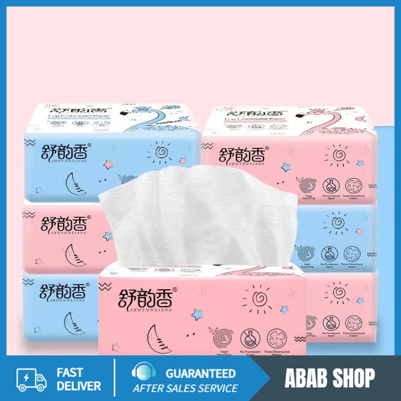 [3บาท] ขายดี ทิชชู่ ทำความสะอาดกระดาษ เหนียวนุ่มราคาถูกและคุณภาพดี ไร้สารอันตราย ไม่มีสารเรืองแสง