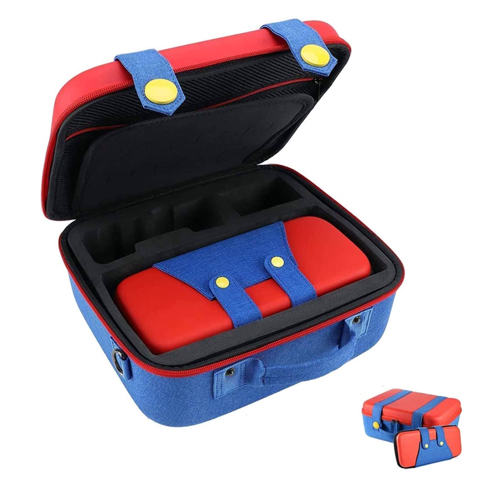 2in1 กระเป๋าเคส Eva แบบแข็ง สําหรับใส่ตัวควบคุมเกมคอนโซล Mario Nintend Switch