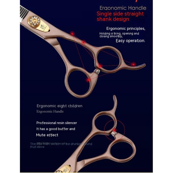 Fenice กรรไกรตัดขนสัตว์เลี้ยง แบบมืออาชีพ 7/7.5 นิ้ว ZDSF - รูปที่ 3