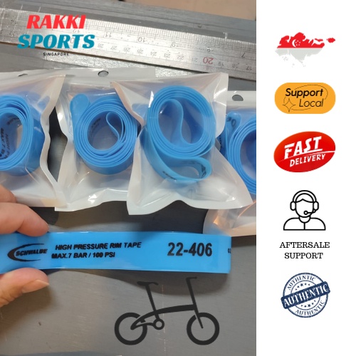 Schwalbe Rim Tape Slip-on 22-406 Rim Tape สําหรับจักรยาน Dahon Tern