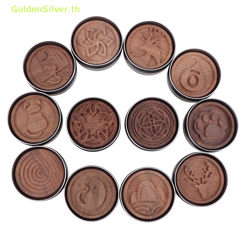Goldensilver ฐานกระจายกลิ่นวอลนัท สีทอง สีเงิน สําหรับตกแต่งบ้าน