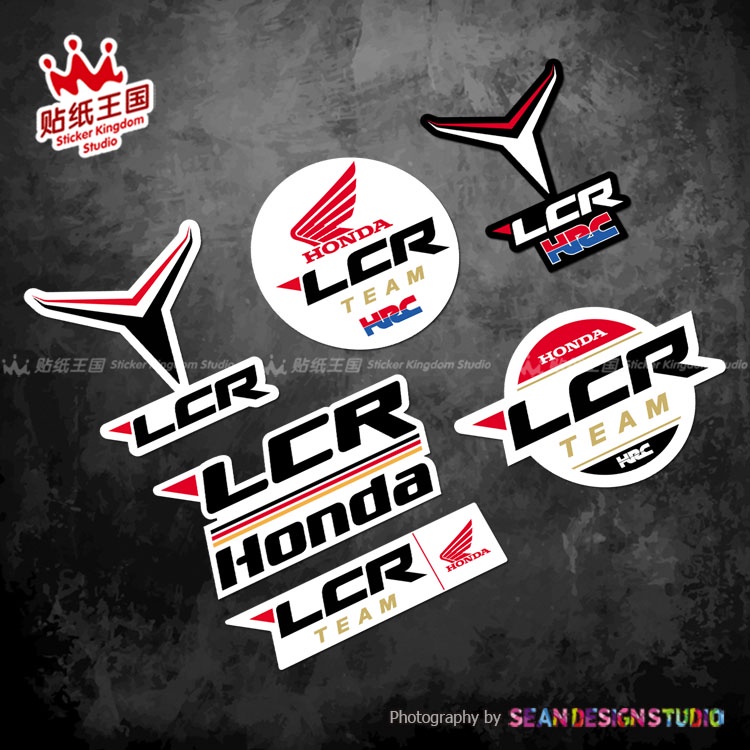 สติกเกอร์ กันน้ํา สําหรับติดตกแต่งหมวกกันน็อครถจักรยานยนต์ Honda LCR Team CBR1000RRR CBR600RR CBR650R CBR500R CBR400R CBR300R CBR250RR 05