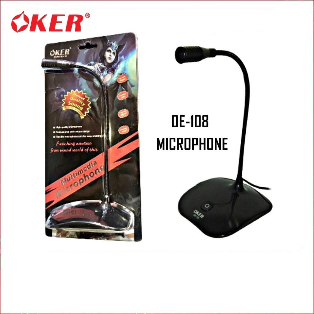 OKER ไมโครโฟน คอมพิวเตอร์ ตั้งโต๊ะ Microphone ไมค์คอม OE-108