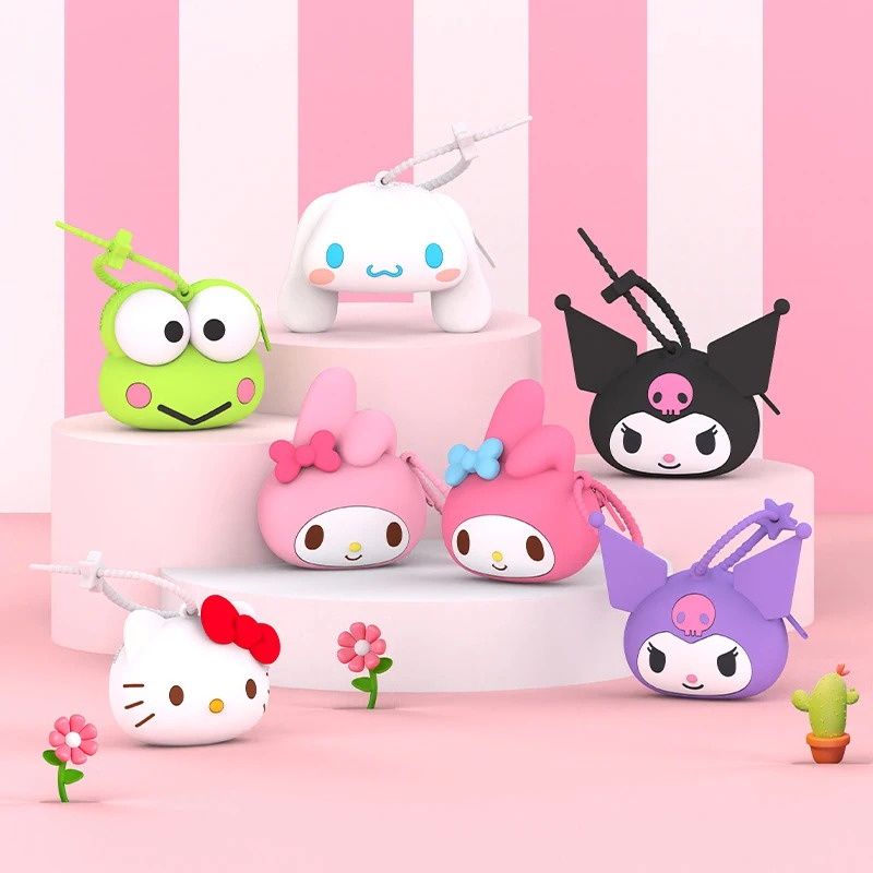 กระเป๋าใส่เหรียญ ซิลิโคน ลายการ์ตูนอนิเมะ Sanrio Kitty Kuromi My Melody น่ารัก เหมาะกับของขวัญวันเกิด สําหรับเด็กผู้หญิง