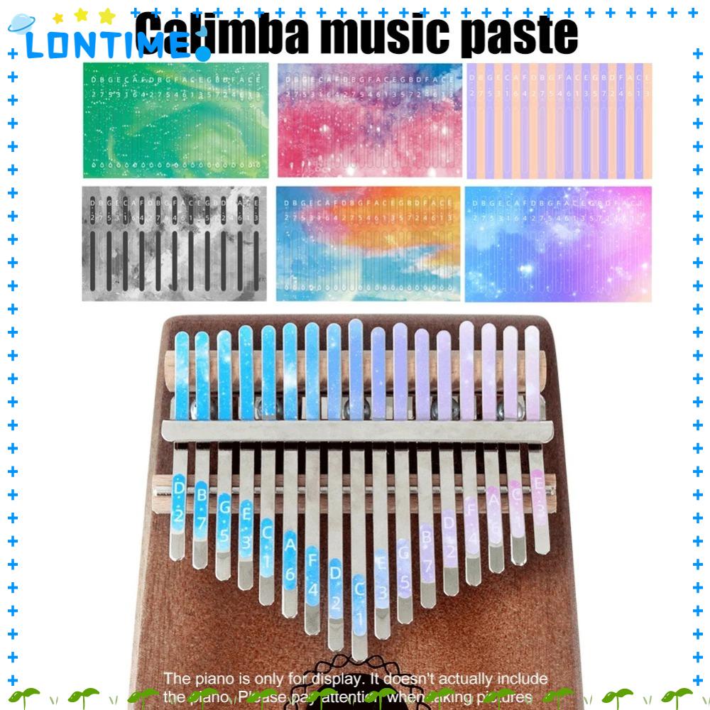 Lontime ขายดี สติกเกอร์คาลิมบา 21 คีย์ 17 คีย์ สําหรับติดตกแต่งเปียโนนิ้วหัวแม่มือ