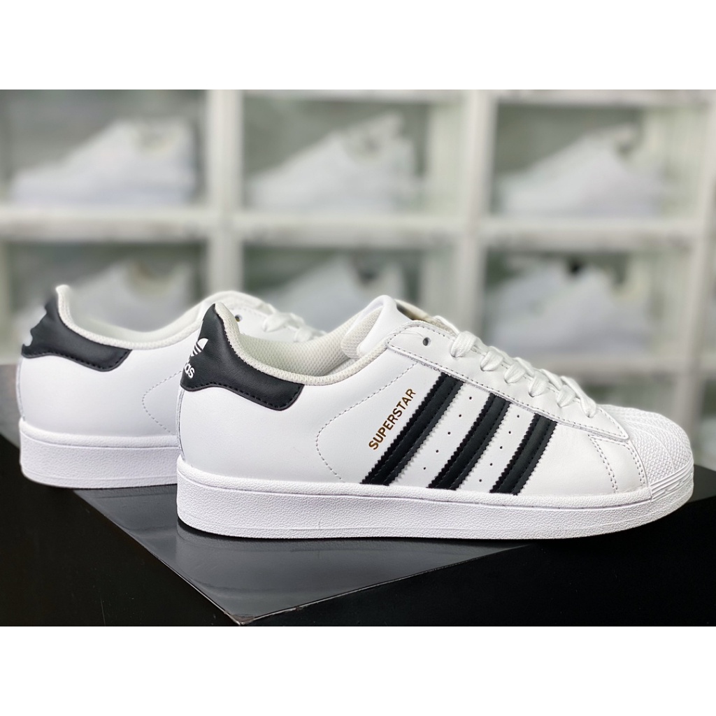 Adidas Superstar Clover Cloud White Core Black Classic Casual Shoes Sneakers For Men Women C77124
