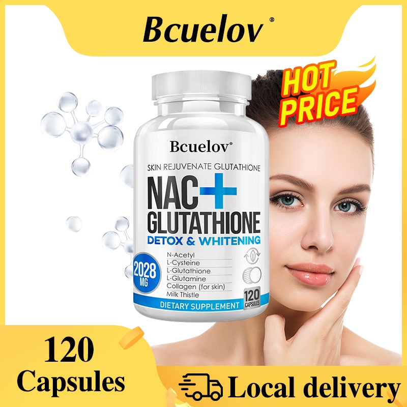 Bcuelov Glutathione แคปซูลคอลลาเจน ผิวกระจ่างใส ต่อต้านริ้วรอย ทําให้ผิวกระจ่างใส