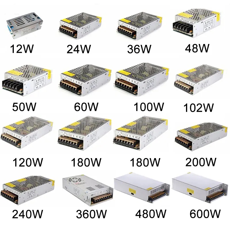 สวิทซ์ชิ่ง เพาเวอร์ซัพพลายจอLED 36W60W 120W 180W 250W 360W 12V  LED Switching Power Supply สวิทชิ่ง หม้อแปลงไฟฟ้า สวิทชิ