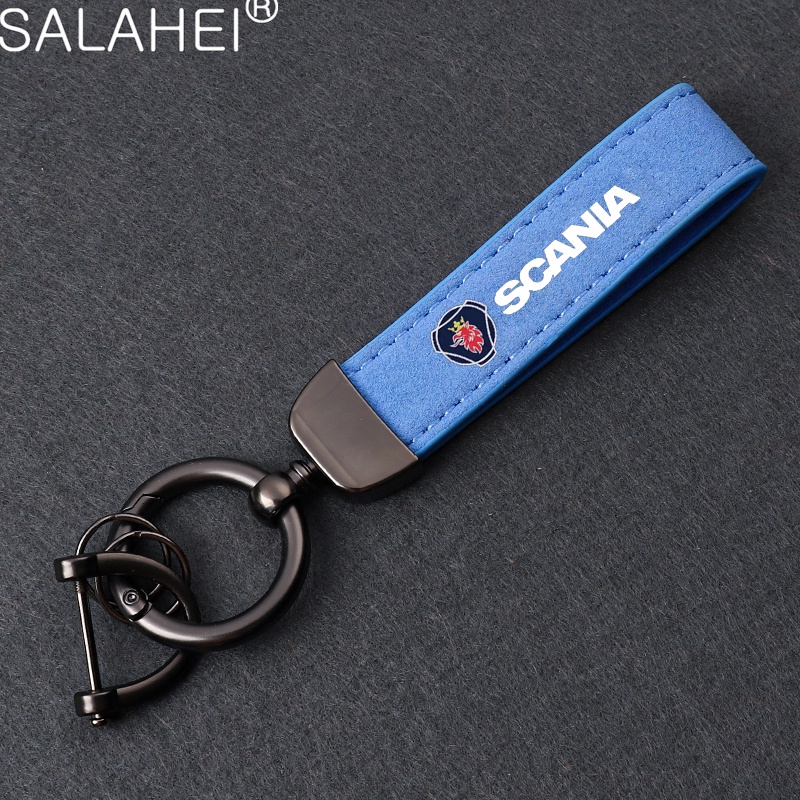 พวงกุญแจรถยนต์ หนังนิ่ม โลหะ อุปกรณ์เสริม สําหรับ Saab 93 900 9000 03-10 Scania BJ SCS 4289-X