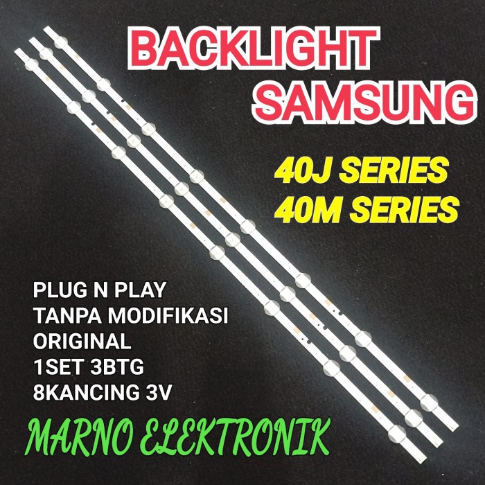 BACKLIGHT SAMSUNG UA40J5000 UA40M5000 40j5202 40j5100 40M50 40j5200 PART TOOL ELECTRO