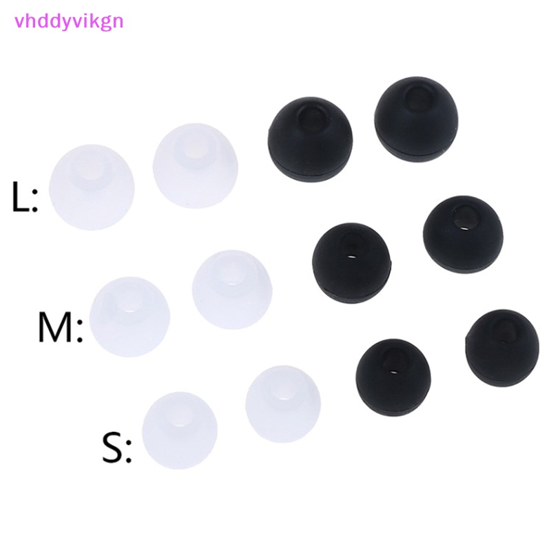 Vhdd แผ่นยางซิลิโคน ครอบหูฟังอินเอียร์ แบบเปลี่ยน สําหรับหูฟัง S+M+L 6 คู่ 2 ชิ้น