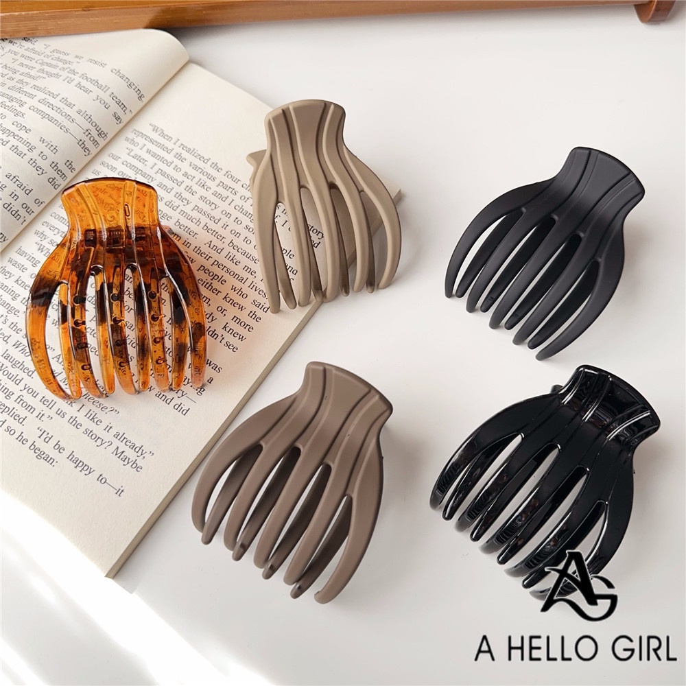 A HELLO GIRL กิ๊บติดผม รูปปากเป็ด ปลาฉลาม สไตล์เกาหลี สําหรับผู้หญิง