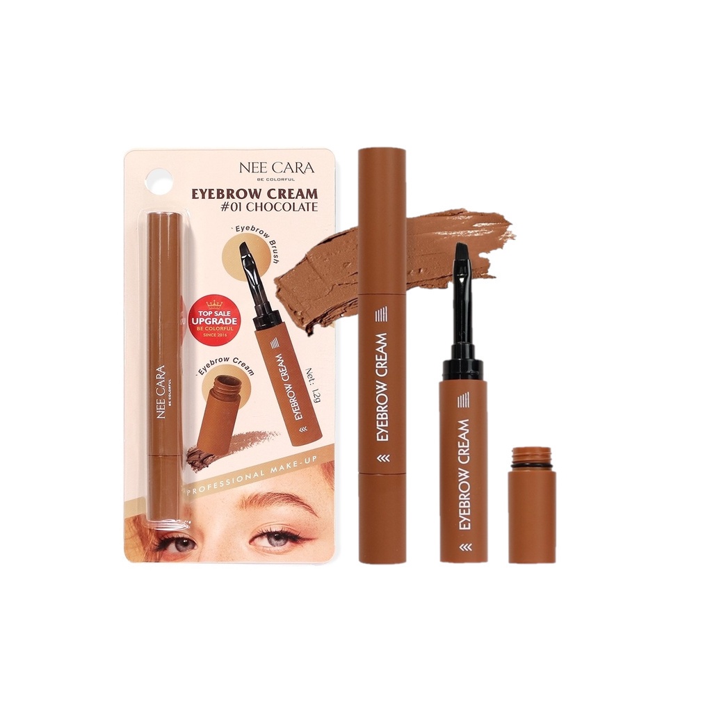 ของแท้·ส่งด่วน·ถูก Nee Cara Eyebrow Cream #N276 : neecara นีคาร่า อายโบว์ ครีม v เขียนคิ้ว เนื้อครีม x 1 ชิ้น dayse