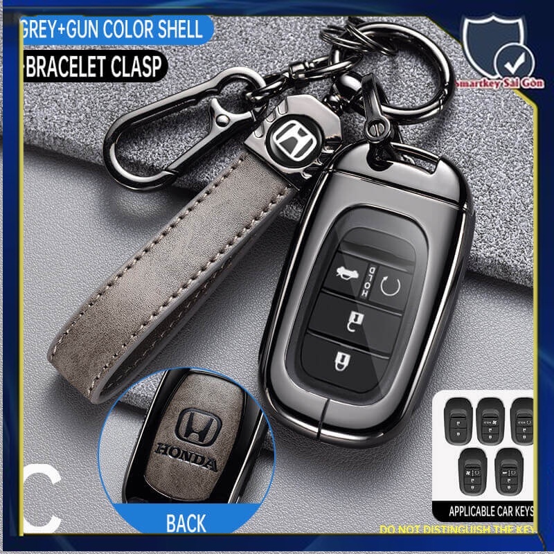 เคสกุญแจรีโมทรถยนต์ โลหะผสมสังกะสี สําหรับ Honda HRV RS 2022 2023 CRV 2023 Civic FE 2022 2023