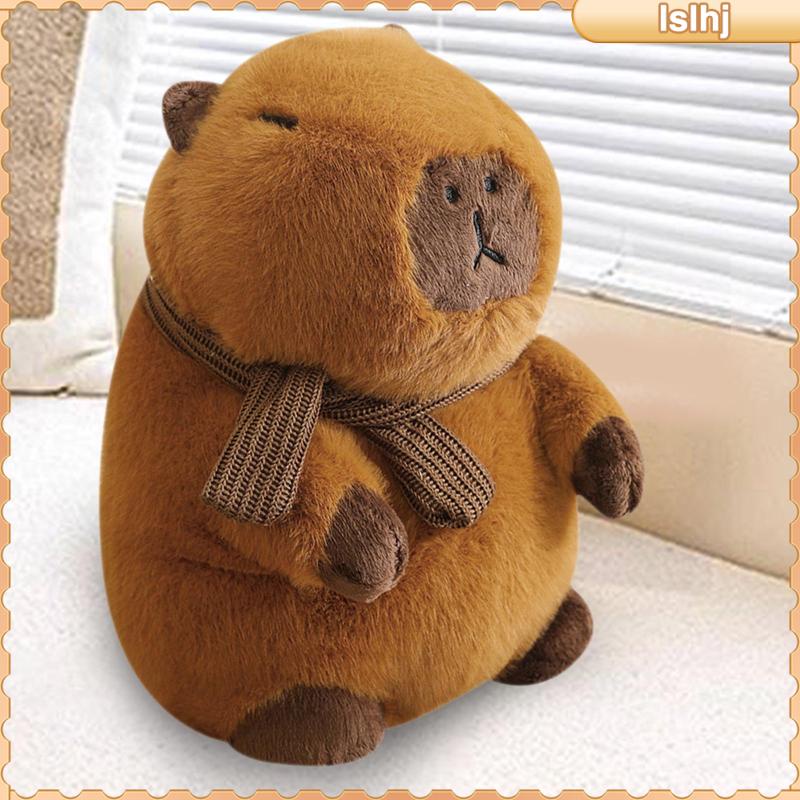 [Lslhj] ของเล่นตุ๊กตาการ์ตูน Capybara สําหรับตกแต่งห้องนอนเด็ก ผู้ใหญ่