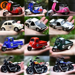 โมเดลรถจักรยานยนต์ รถสามล้อ รถสปอร์ต รถเวสป้า โลหะผสม สไตล์เ…