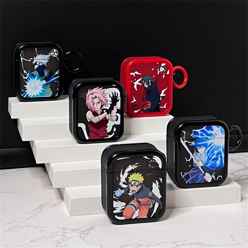 เคสหูฟังซิลิโคน TPU เนื้อแมตต์ กันกระแทก ลายนารูโตะ พร้อมพวงกุญแจ สําหรับ Airpods Pro2 1 2 3 Pro