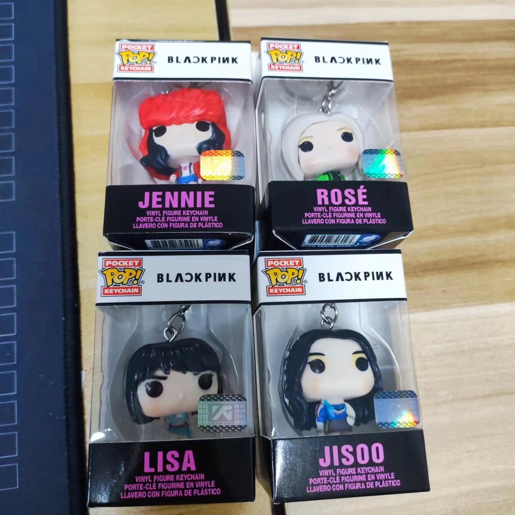 Funko Pop! Blackpink Lisa Jisoo Jennie Rose พวงกุญแจ ฟิกเกอร์ พวงกุญแจ ของเล่น โมเดลตุ๊กตา