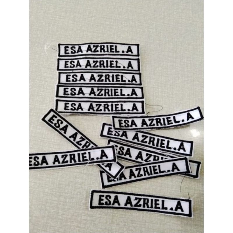 เย็บปักถักร้อยเย็บปักถักร้อย BADGE EMBROIDERED SCHOOL NAME KINDERGARTEN SD SMA SMK MI | EMBROIDERED 