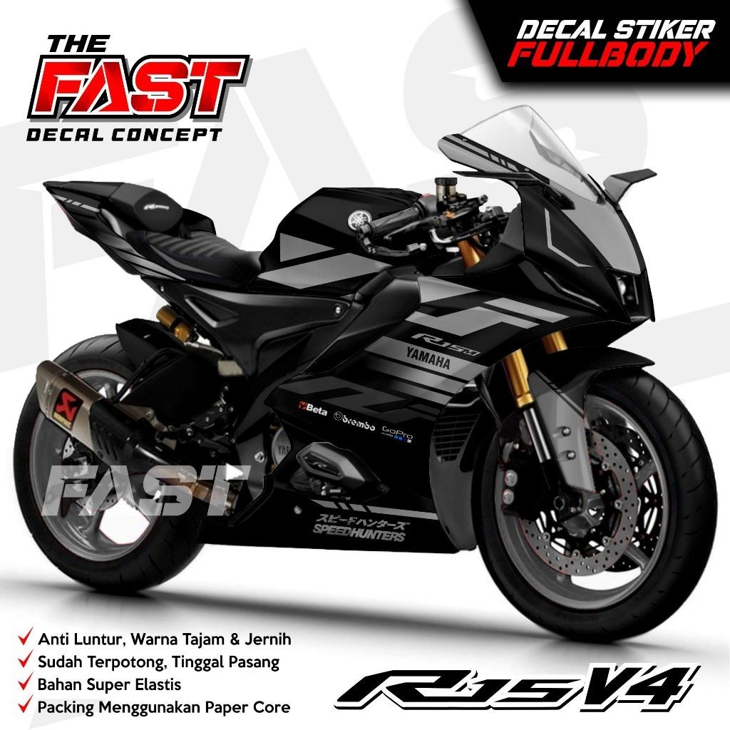 ⭐⭐⭐⭐⭐สติ๊กเกอร์สติ๊กเกอร์ใหม่ล่าสุด r15 v4 แบบเต็มตัวสามารถปรับแต่งได้