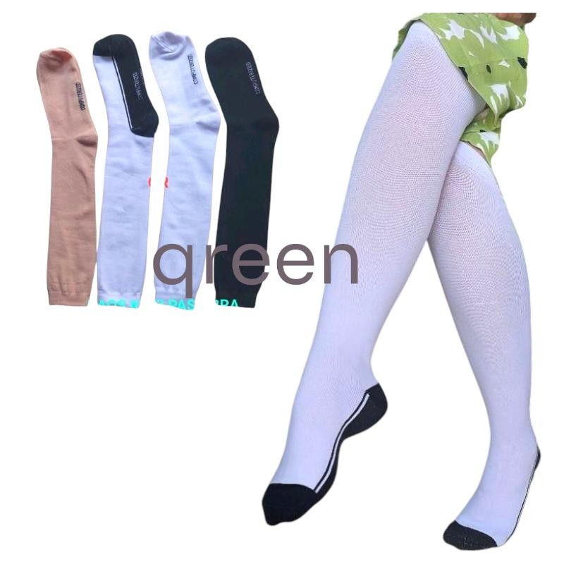 NYLON KNEE LENGTH SOCKS PASKIBRA SOCKS LONG MUSLIM SOCKS